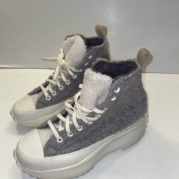 Converse Women's Gray Run Star Hike Sherpa Lined Sneaker size 8 - Picture 3 of 12